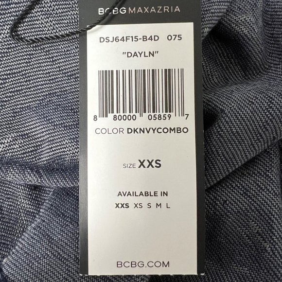 BCBGMaxAzria Dayln Womens Sleeveless Mini Dress Navy Blue Lace Mesh size XXS - Picture 12 of 13